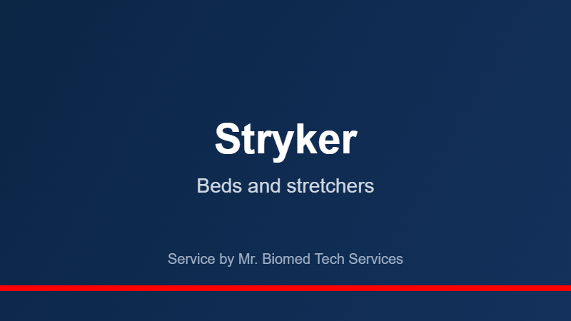 Stryker beds and stretchers service